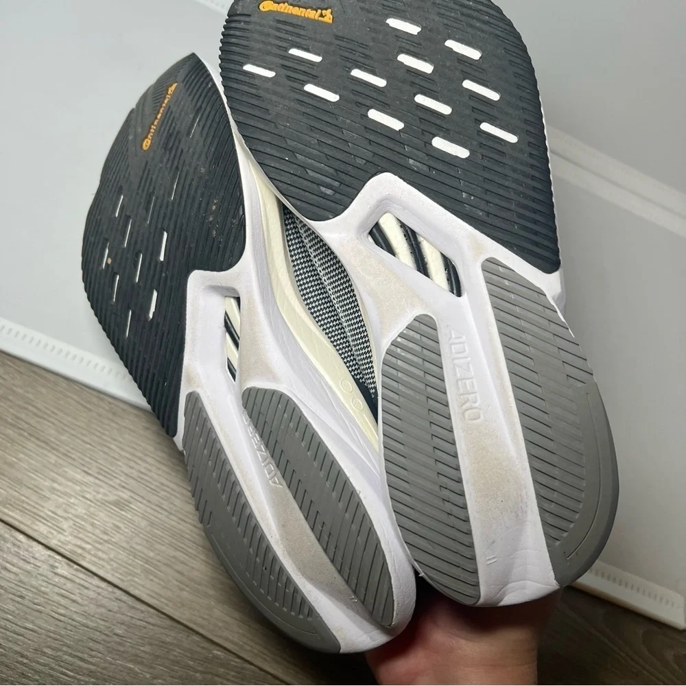 Women’s black grey Adizero Boston 12 running shoes size 6.5 excellent condition